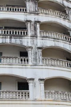 A view of hotel facade Stock Photos