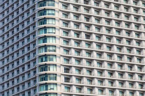 A view of hotel facade Stock Photos