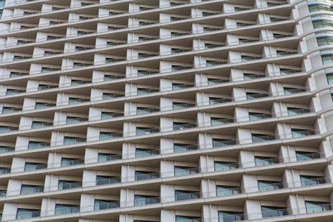 A view of hotel facade Stock Photos