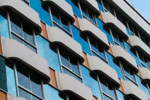 A view of hotel facade Stock Photos