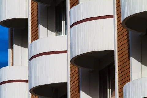 A view of hotel facade Stock Photos