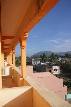 View from hotel veranda Stock Photos