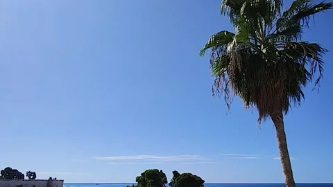 View From the Hotel Window on the Coast of the Terran Sea in Italy. Great View. Stock Footage 220663877
