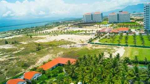 View from the hotel window. 스톡 사진