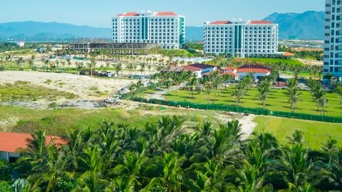 View from the hotel window. Foto stock