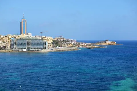 The view on hotels and beach Photos