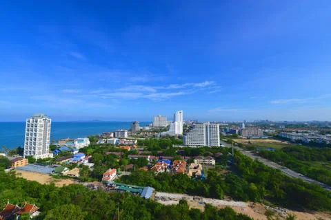 View from hotels Foto stock