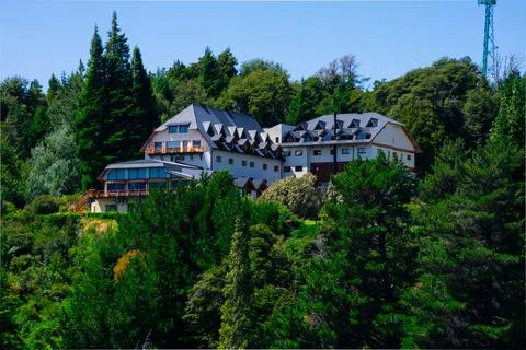 View of a house in the forest Stock Photos