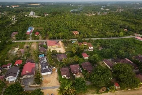 View of house pattern residential area in malaysia Stock-Fotos