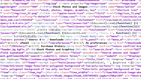 View Html Code Stock Footage 85515023