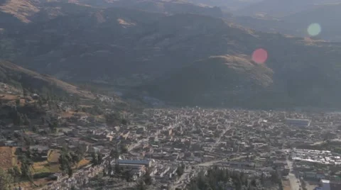View of Huaraz, Peru Stock Footage 62388481
