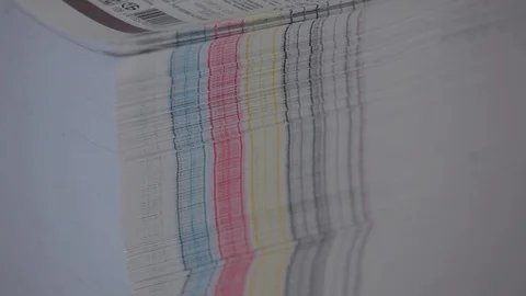 View on a huge pile of papers 스톡 동영상 109555407