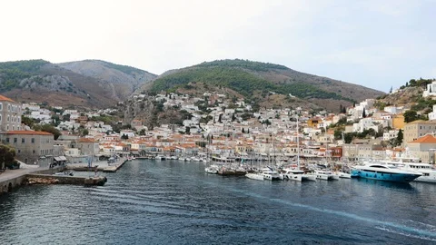 View to Hydra Stock Footage 122940228