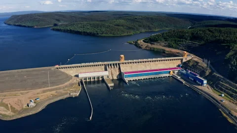 View Of Hydro Power Station Video stock 140637156