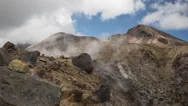 View Of Hydrothermal Vents On Mountain Stock Footage
