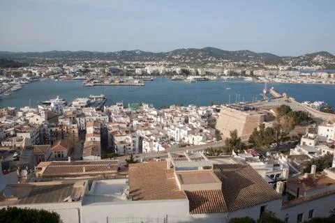 View of Ibiza Harbor Stock Photos