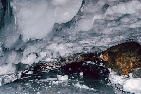 View from the ice cave 写真素材