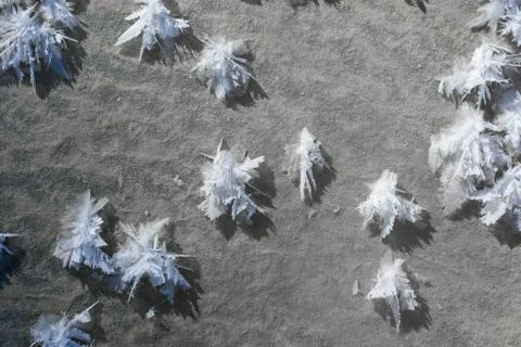 View of Ice Crystals from Above Stock Photos
