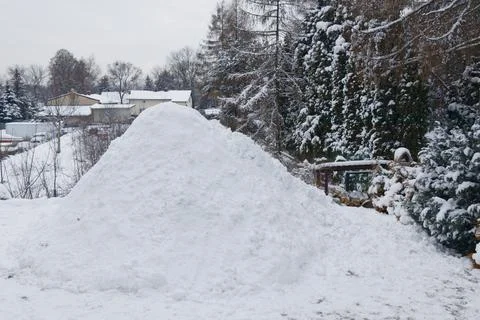 View of an igloo in a winter landscape Stock Photos