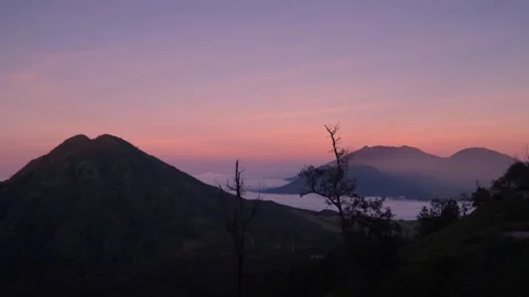 View from Ijen volcano, East Java, Indonesia Stock Footage 285221486