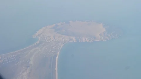 View from the illuminator of a passenger liner Stock Footage 129770123