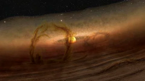 View image of Galaxy system isolated 3d rendering Stock Illustration