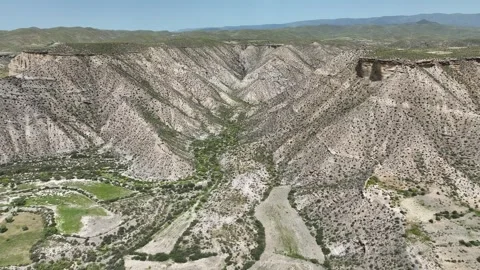 View of the immense Taberna desert in the province of Almeria, Spain Stock Footage 288834982