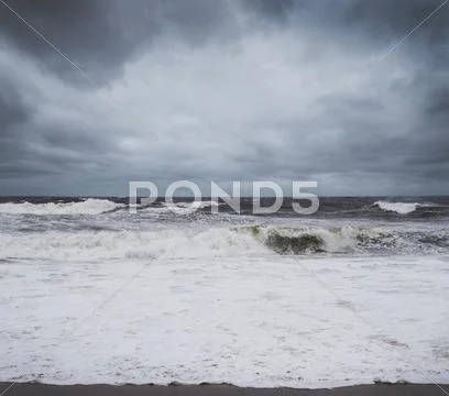 View Of Impending Hurricane Sandy Approaching Jersey Coast, New Jersey, Usa