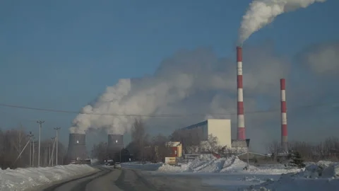 View of the Industrial Area Stock-Footage 99764413