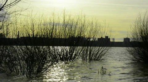 View of industrial backdrop Stock Footage 33802599