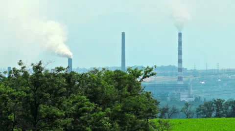 View of the industrial zone Stock Footage 24811175