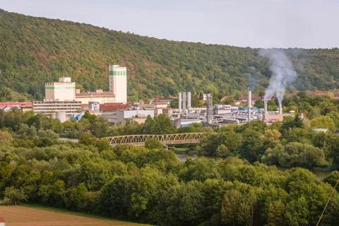 View of the industrial zone Stock Photos