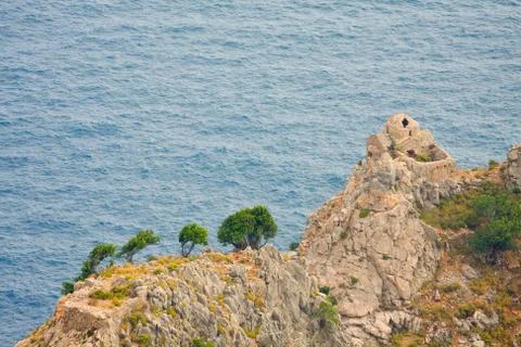 View from the inner castle (ic kale), alanya, turkey 스톡 사진