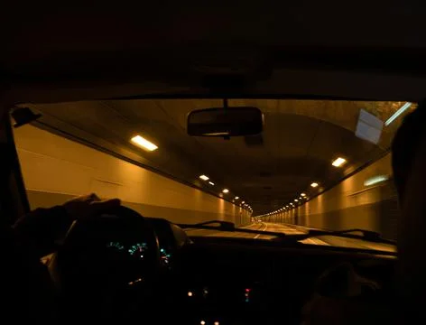 View inside of car Fotos Stock