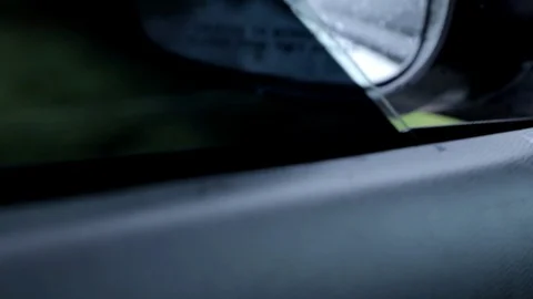 A view from inside a car while driving after rain. Video stock 100328873