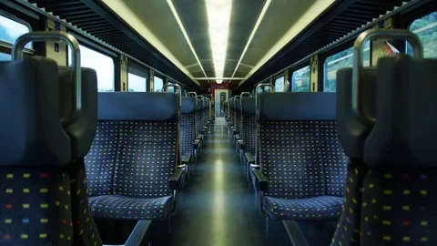 View inside of CFF SBB swiss train 2 - Shot on RED at 5K Stock Footage 79327153