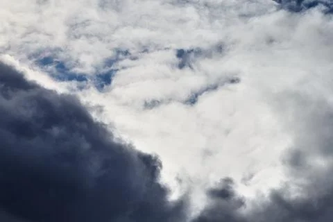 View inside a cloud at altitude Stock Photos