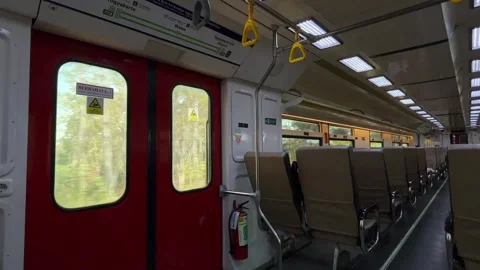 View from inside the Commuter Line train. 動画素材 346460917