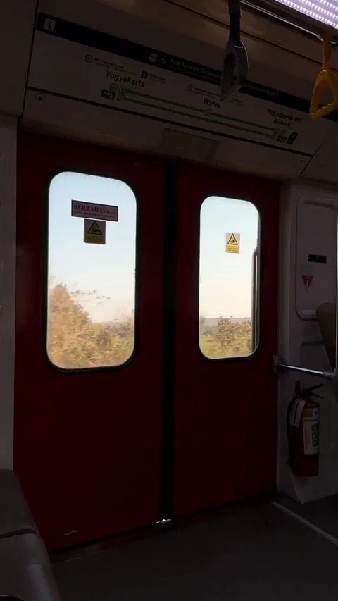 View from inside the Commuter Line train. 動画素材 346462819