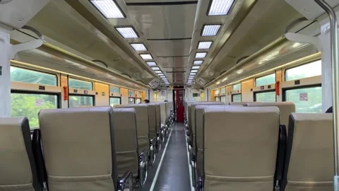 View from inside the Commuter Line train. Stock Footage 346466029