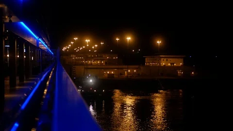 View from inside a cruise ship waiting to enter the Cocoli locks in Panama Canal Stock-Footage 121462675