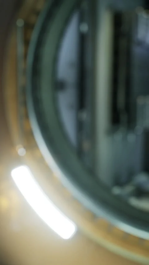 View inside a device showing internal components and structure Stock Footage 336578022