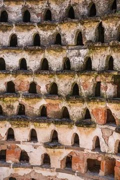 View inside of a Devocote o Palomar. Pidgeon house Stock Photos