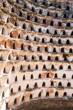 View inside of a Devocote o Palomar. Pidgeon house Stock Photos