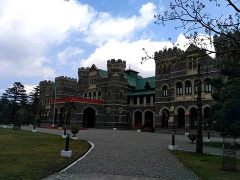 A view inside the Governor House Complex in Nainital, Uttrakhand, India Stock Photos