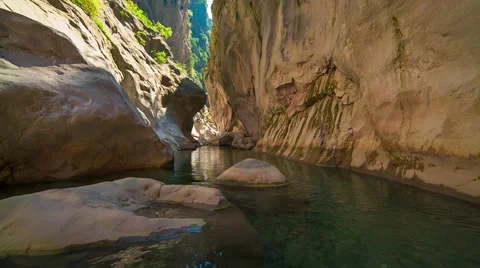 View inside a Goynuk canyon. Stock Footage 67094835