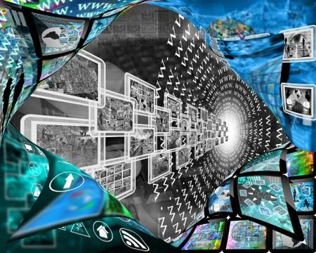 View from inside Stock-Illustration
