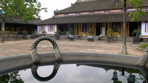 View Inside the Imperial Palace - Hue Vietnam Stock Footage 87193869