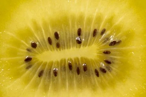 View of the inside of a kiwi, close-up Foto stock