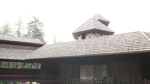 View inside open air Shakespearean Theater Video stock 70215594